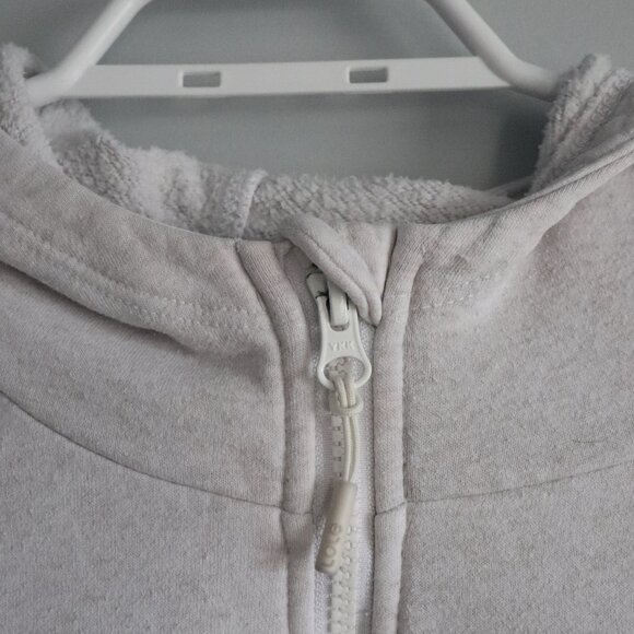 Lole Womens White Sz XXL Full Zip Comfy Athletic Casual Fleece Hooded Sweater - Picture 5 of 14